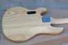 Guitare basse électrique 5 cordes en bois naturel personnalisé avec touche en érable, Pickguard noir, offre personnalisée