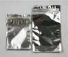 Silver Aluminum Foil Clear Resealable Valve Plastic Retail Packaging Packing Bag Zipper Package Pouches