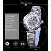 Формирование моды женские часы Механические автоматические женские часы Top Brand Luxury Diamond Водонепроницаемые из нержавеющей стали Clock2677