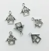 Wholesale 50pcs/Lot Dog House Charms Pendants Retro Jewelry Accessories DIY Antique silver Pendant For Bracelet Earrings Keychain 19*16mm