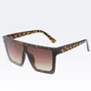 Men And Women Flat Top Fashion Sunglasses Oversized Cool Goggles Big Square Frame Plastic Sun G lasses UVA UVB 11 Colors