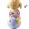 Cute Dog Apparel Pet Dogs Cat Supplies T-shirt Vest Clothes Small Cotton Puppy Soft Coat Jacket Summer Cartoon Costume Print Clothing Outfit Pet Suppy