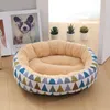 FUNBAKY 5012cm Animals Cotton Waterproof Soft Round Dog Bed Washable Pet Breathable for Medium Kennel Handwash Dog Beds & Mats 201225