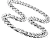 free ship large heavyweight 15mm 24 inch big stainless steel Cuban curb Link chain necklace silver for Mens cool gifts