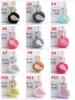 Söt PU Läder Svan Plysch Key Chain Fashion Ladies Bag Hängande Imitation Kanin Hair Ball Bil Ornaments Fur Keychain Key RingGift