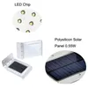 Lampes de pelouse 16 LED lumière solaire extérieure étanche à économie d'énergie applique murale capteur de mouvement lampe à LED lumières décorations de jardin crestech