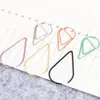 10PCS Modeling Paper Clips Metal Water Drop Shape Bookmark Memo Marking Clip Office School Stationery Supplies 1525cm13935468