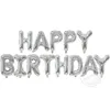 Feliz aniversário balão conjunto de 16 polegadas de alumínio feliz aniversário carta filme pacote atacado pequeno presente Decoração do partido