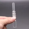 Narghilè Quarzo Dab Punte di paglia con clip per mini kit di collettori di nettare 10mm 14mm 18mm Banger Nail Glass Bong per acqua Tubi Dab Oil Rigs