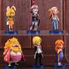 Acção Figura Uma peça Sanji Nami Wanda Cenoura Inuarashi Nekomamushi PVC Collectible Modelo brinquedo 6pcs / conjunto