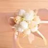 Wedding wedding supplies Korean simulation cloth art pearl wrist Flower Wedding Bridesmaid wrist flower sister group hand flower T4H0224