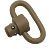 1,25 '' Schnell detache Release Sling Swivel Tactical Rieme Schnalle Push Taste Sling Loop Ring Schwarz/Silber/Bräune