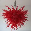 Pendant Lamps 100% Mouth Blown Borosilicate Murano Chandelier Pendant-Light Art Lobby Light Hallway Glass Crystal Chandeliers