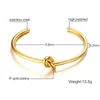 Kvinnors sjöman Knotarmband i guldton rostfritt stål minimalistiska inspirerade och fashionabla kvinnsmycken264y