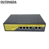 2 + 4 portas 10 / 100mbs Poe Switch Energidor Injector sobre RJ45 Ethernet IEEE 802.3Afat Interruptor para câmeras AP VoIP Energia Built-in 90watt