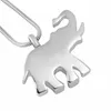 Collana del pendente dell'urna di cremazione commemorativa delle urne del ricordo di forma dell'elefante dell'urna animale per l'animale domestico/5PCS/LOT Trasporto libero