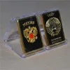 5sts USSR Sovjet National Emblem CCCP Gold Plated Bullion Bar Russian Souvenir Coin259h