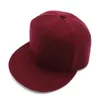 12 kleuren Zwart Snapback Baseball Caps Hoeden voor mannen en vrouwen Platte petten Hip Hop Cap Verstelbare Dans Zomer Snapback Whole5787734