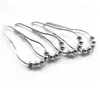 12 PCS/Pack Fashion Hot Satin Nickel 5 Roller Ball Surtain Rings Curtain Hooks KD1