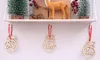 Hot Home Festive Merry Chulty Decorations for Home Wood Hollow Prydnad Julgran Hängande hänge dekoration Xmas Decor KD1