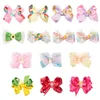 2020 nouvelle crème glacée bébé BB clip arc-en-ciel arcs filles pinces à cheveux dentelle Enfants Barrettes bébé fille cheveux accessoires Sirène bébé pinces à cheveux