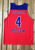 Milos Teodosic # 4 Serbien Srbija Moskau CSKA Basketball Jersey Euroleague Print Custom Jeder Name Nummer 4XL 5XL 6XL JERSEY