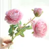 Rose européenne noyau-enveloppé 3 pivoine Faux fleurs simulées fleurs décoration de la maison mariage mur fausse fleur