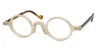 Mens Optical Glasses Brand Men Women Retro Round Gereeglasses Frame Vintage Plank Spectacle Frames Small Size Myopia Glasögon Eyewear295R