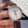 Best Watches Heritage Chronometrie Quantieme Complet 112538 Autoamtic Mens Watch Diamonds Bezel Silver Dial Leather Strap Gents Wristwatches
