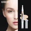 QIBEST rotierender feiner Concealer-Stift, erfrischend, seidig, wasserfest, schweißfest, feuchtigkeitsbefeuchtend, flüssiger Make-up-Stift, professionelles Gesichts-Nude-Make-up