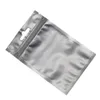 Matte Green Zip Bags Rensa Front Realeable Mylar Plastpåse För Elektronik Tillbehör Paketväska med Hang Hole