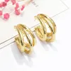 Mode Koreaanse Goud Zilver Cirkels Hoop Oorbellen Voor Dames Bijoux Sieraden Dames Sieraden GIF