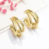 Fashion Korean gold silver Circles Hoop Earrings for women Bijoux Jewelry Women Jewelry Gif