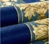 Luksusowe Damask Winyl Wallpaper Dark Blue Stripe PVC Papier Papier Roll Wodoodporna Pokrywa Ścienna Salon Sypialnia Wystrój Domu
