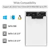 Transparentes externes USB3.0-zu-SATA3.0-Festplattengehäuse mit Kabel für 2,5-Zoll-HDD- und SSD-SATA-Schnittstellenschutz