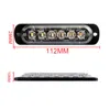 4pcs 12-24V Truck Car 6 LED Flash Strobe Emergency Warning Light Flashing Lights For Car Vehicle Motorcycle2716