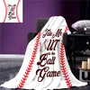 المطبوعة البيسبول للرجبي 3D الرقمية الفانيلا بطانية كرة القدم البيسبول كرة مزدوجة سماكة بطانية 180 * 180 سم أغطية الصوف T9I00156