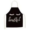 Bronzing Eyelash Pattern Apron Grafting Eyelashes Daidle Dedicated Ladies Adult Clean Pinafore Eyelash Extension Supplies