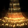 6x3m 3x3m Waterfall Curtain Fairy String Light Water Flow Meteor Dusch Rain Light El Restuarant Window Icicle Light 220V240V2218197