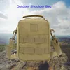 Molle Wojskowy Tactical Torba Na Ramię Torby Messenger Torby Fanny Belt Sac Militaire Camping Outdoor Polowanie Armia