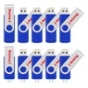 JBoxing Blue 10PCS 8GB OTG USB 20フラッシュドライブスイベルドライブコンピュータAndroidスマートフォンのメモリスティックペンストレージTable2320273