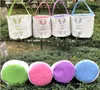 Холст Easter Basket Кролик Дизайн печатных Ковш сумки DIY Симпатичные пасхальные корзины сумка пасхальные яйца Подарочные сумки Кролик Помещенный корзины 4 цвета