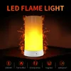 Flame LED effect fire light waterproof indoor and outdoor flash mode simulation 3 magnetic flame LED USB charging light