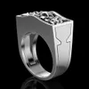 6 pezzi nuovi anelli della fascia di teschio di moda anelli europei e americani Accessori per feste di compleanno con anello di cranio retrò uomo / donna G-96