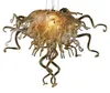 Moderne Kunst, weiß, 100 % handgefertigt, Murano-Glas, Lampenstil, selbstgestaltete LED-Lichtquelle, hängende Kronleuchter-Lampen