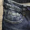 rippade jeans för män denim byxor manlig hål tidvatten märke denim byxor manlig rakt tvättad bomull 2019