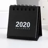 2020Calendar Svart Vit Grå Serie Table Calendar Creative Simple Desk Notepad Kraft papperskalender Daglig schema Årlig agenda Arrangör