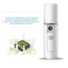 Mini USB oplaadbare gezichtsstoomboot Nano gezichtsmistspuit Cool Face Spray Steamer Travel Hydraterende gezichtssproeier