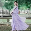 Forntida Asiatiska Kvinnor Hanfu Kostym Ruskirt Fairy Rosa Frisk Elegant Kinesisk Japansk Style Stor Wide Sleeve Original Performance Kläder