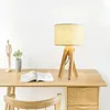 Nordic bedroom bedside table lamp living room solid wood study creative warm romantic home simple modern table lamps for bedroom